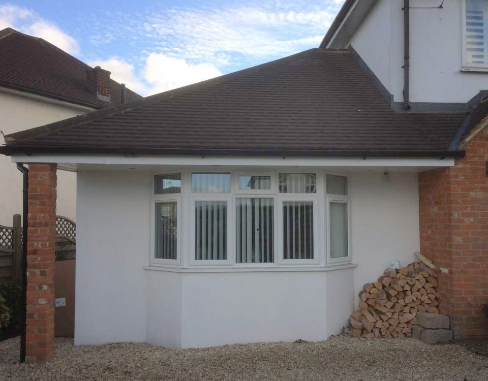 Granny annexe side extension in Chesham including bay window.
